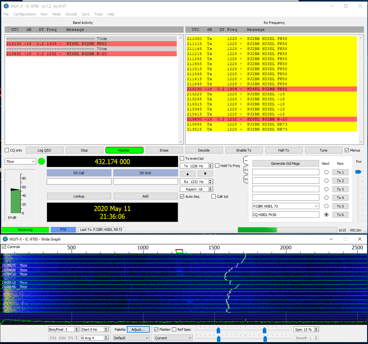 pj2br wsjt